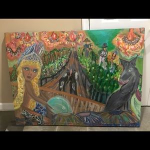 Orig acrylic on canvas unframed